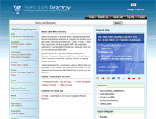 Tablet Screenshot of earthwebdirectory.com